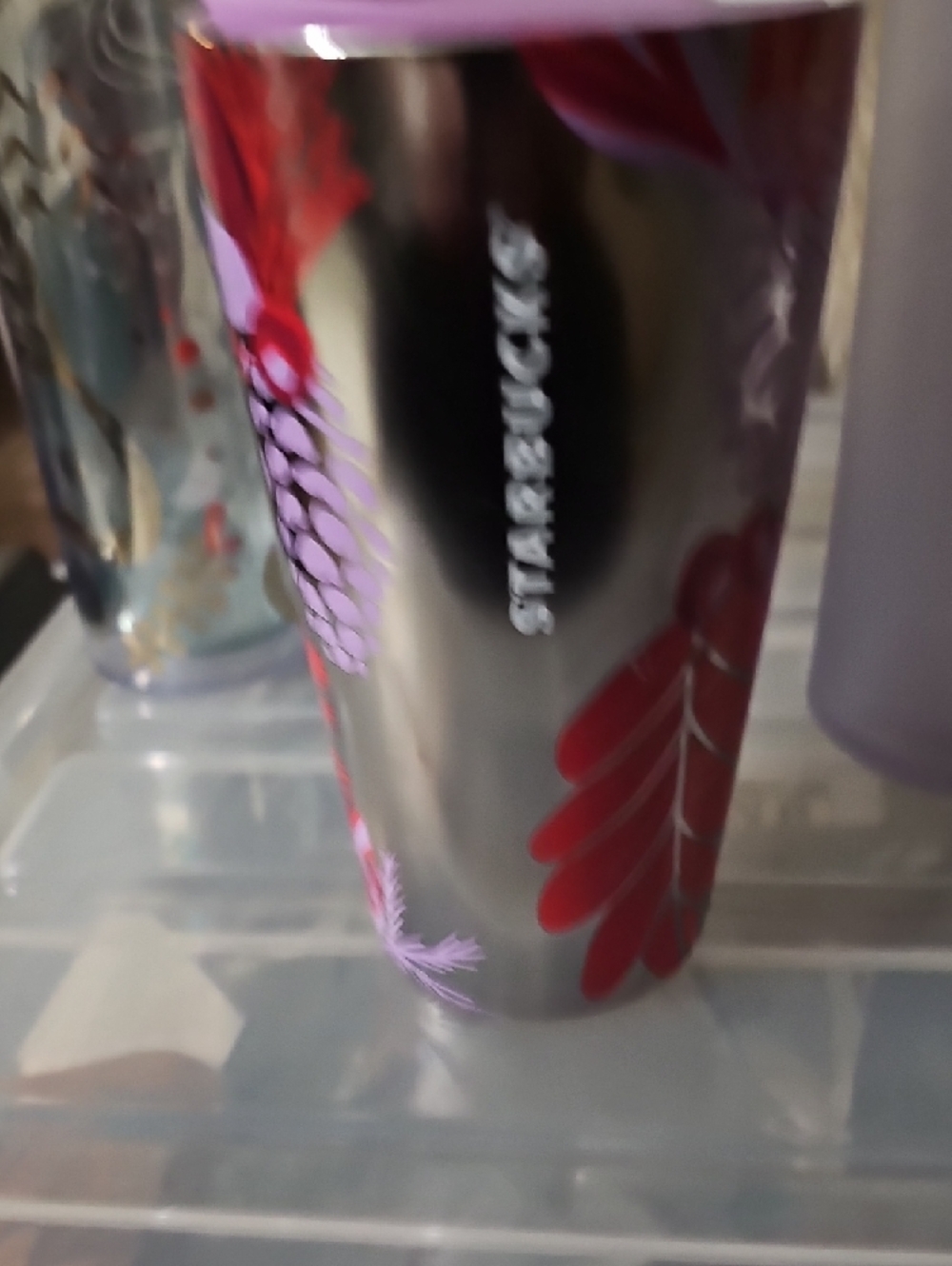 Starbucks Pink Red Purple Travel Tumbler Set - Picture 7 of 14